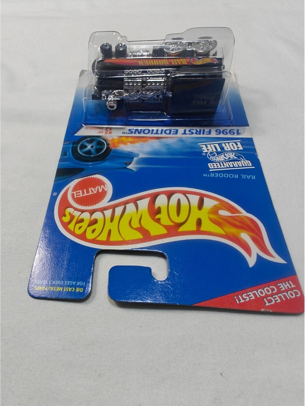 Hot Wheels Rail Rodder 1996 First Editions 1:64 Black Silver Diecast Car - Picture 5 of 6